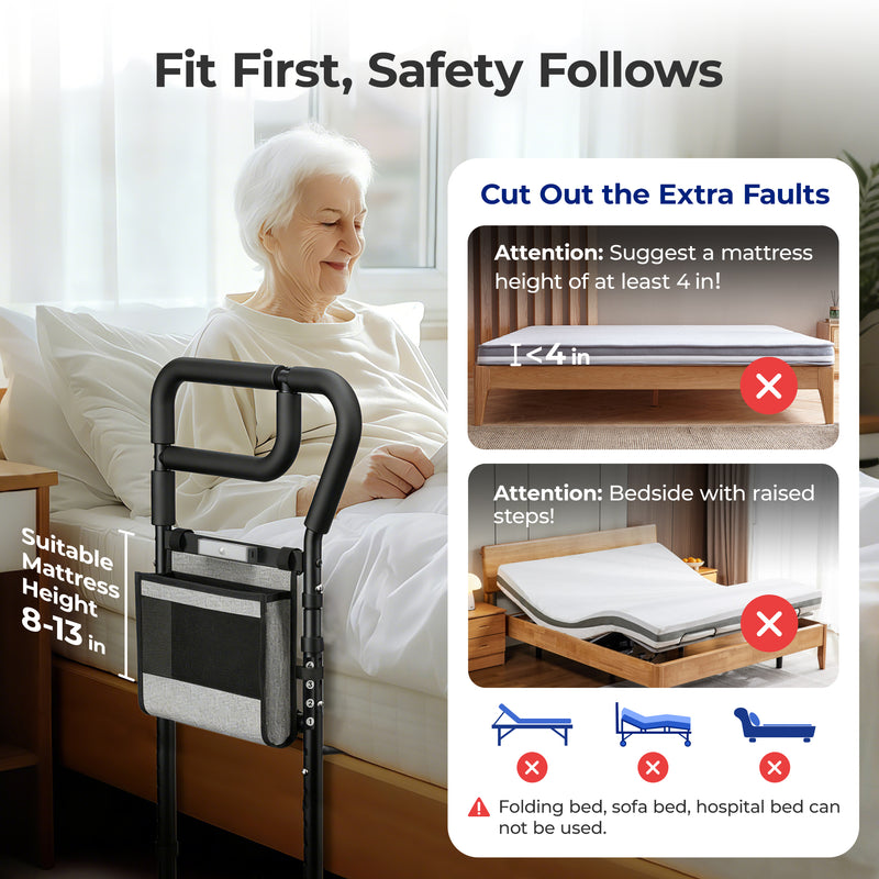 C3 Pro Bed Rail with Inner U-Handle