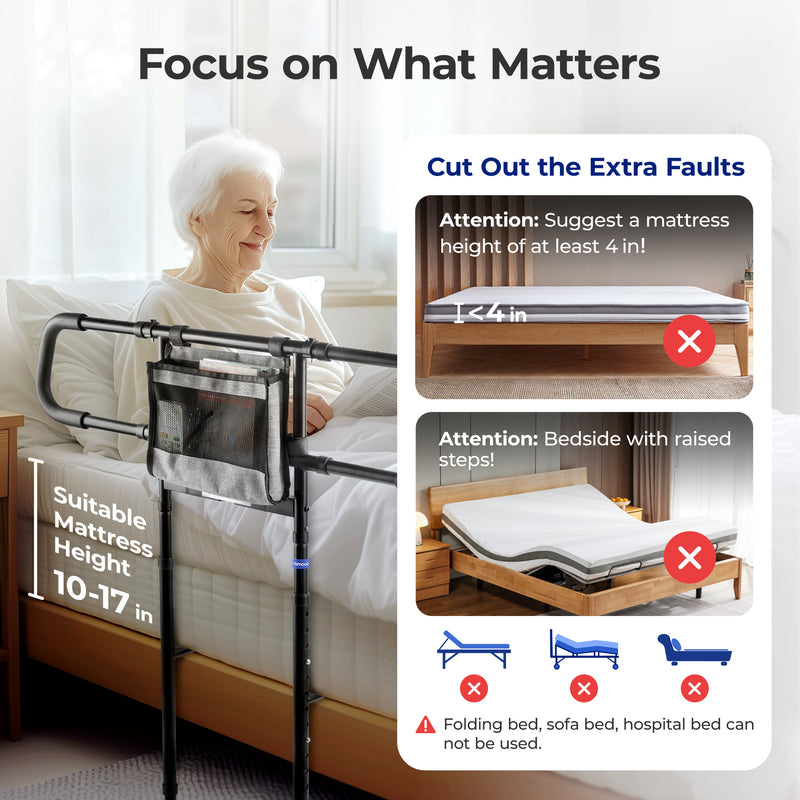 C4 Pro Reinforced Bed Rail for Bedside Support